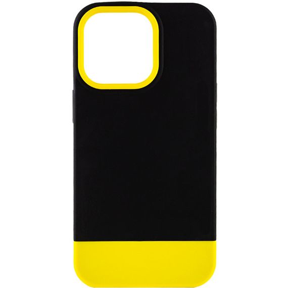 Чехол TPU+PC Bichromatic для Apple iPhone 13 Pro Max (6.7") Силикон, Black / Yellow