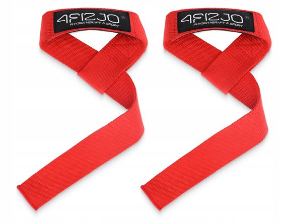 Лямки для станової тяги 4FIZJO Deadlift Straps Red (P-5905973402286)
