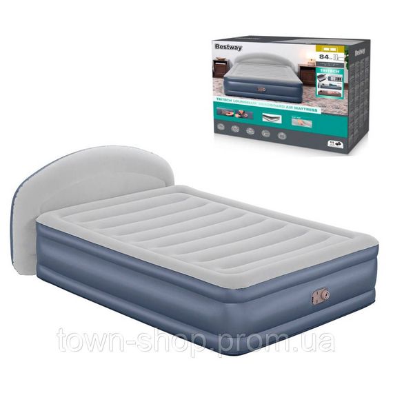 Надувная кровать Bestway 671BD с изголовьем | Зображення 1