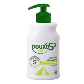 Лечебный шампунь Ceva Douxo S3 Seb для жирной кожи собак и кошек, себорегулирующий, без запаха 200 мл