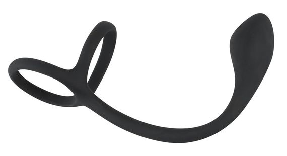 Анальна пробка -  BV Cock + Ball ring-Вібратор sexstyle