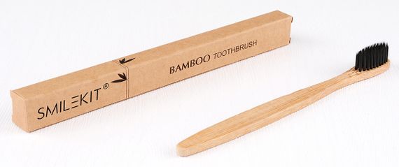 Бамбукова зубна щітка SmileKit bamboo | Зображення 1
