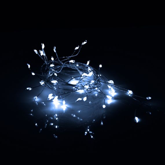 Электрическая гирлянда YES Кластер 975018 1 м 50 LED холодно-белая | Зображення 1