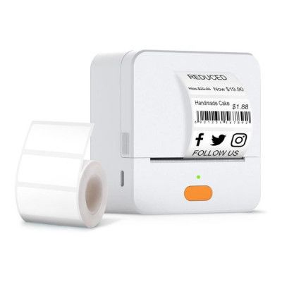 Принтер этикеток UKRMARK UP1WT bluetooth, USB, белый (900772)