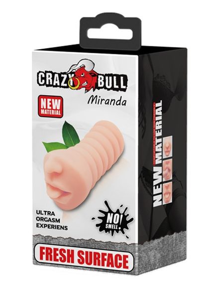 Мастурбатор ротик CRAZY BULL-Miranda, BM-009216U Sex Aura | Зображення 7
