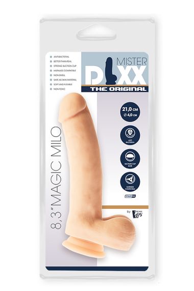 Гнучкий фалоімітатор DREAM TOYS Mr. DIXX MAGIC MILO 8.3INCH DILDO Sex Aura | Зображення 1