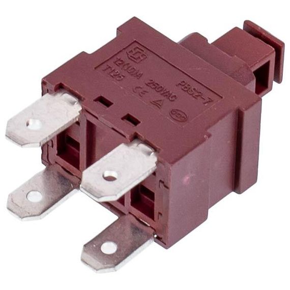 Мережева кнопка для пилососа (4 клеми) універсальна (2858984759) | Зображення 1