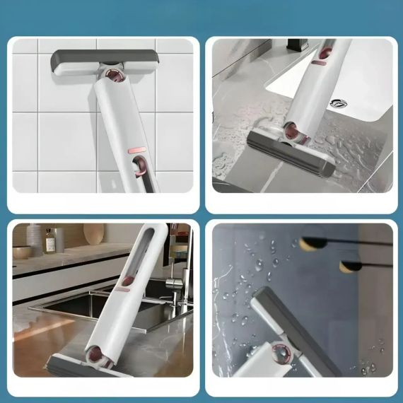 Портативне диво міні швабра MINI MOP з автовіджимом, легка, для прибирання будинку, авто | Зображення 2