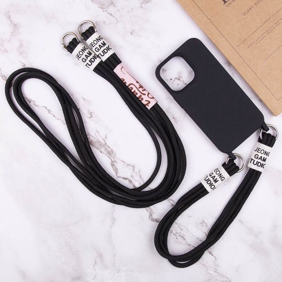 Чохол TPU two straps California для Apple iPhone 13 Pro (6.1") Чорний | Зображення 4
