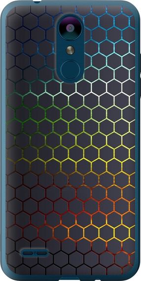 Чехол на LG K8 2018 Переливающиеся соты "498u-1384-17620"
