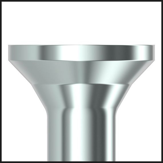 Саморіз з латунним покриттям, повна різьба, мала потайна головка | Зображення 3