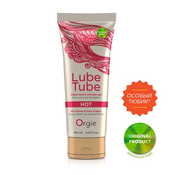 Змащувальна мастило для сексу "LUBE TUBE HOT" Orgie | Зображення 1