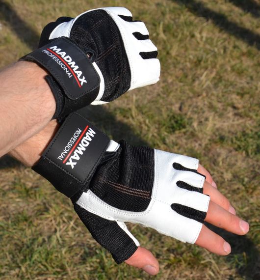 Рукавички для фітнесу MadMax MFG-269 Professional White XXL | Зображення 5