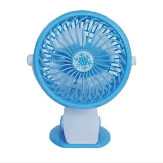 Вентилятор Міні USB з прищіпкою Mini fan LY-582 • Портативний настільний вентилятор з акумулятором і кріпленням | Зображення 5