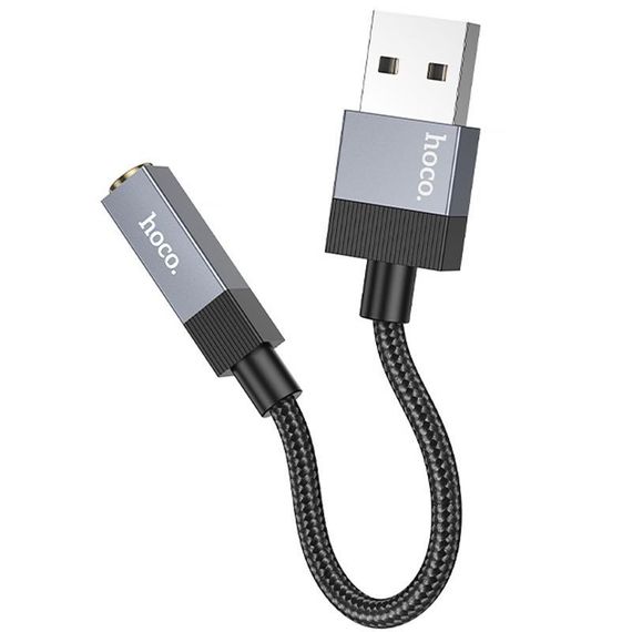 Перехідник Hoco UPA32D Clever USB to 3.5mm Black | Зображення 3