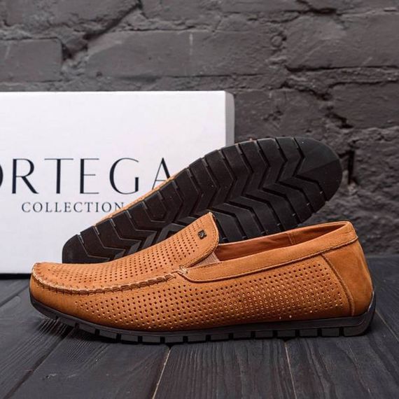 Літні шкіряні кеди Legges перфорація рижі | Зображення 5