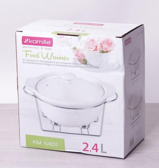 Марміт Kamille Food Warmer керамічна каструля 2.4л Ø28см з підігрівом | Зображення 7