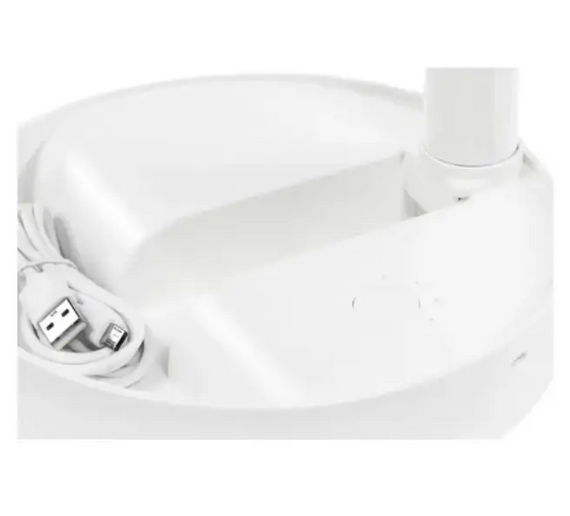 Вентилятор акумуляторний телескопічний USB, білий 6196 | Зображення 1