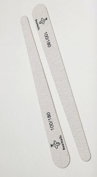 Пилка для нігтів крапля Bee Nails 18см, 100/180