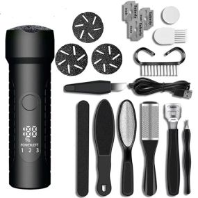 Пемза електрична для ніг пемза з круглими насадками для ніг на USB роликова пилка Schwarz&Mayer 17 елементів в наборі