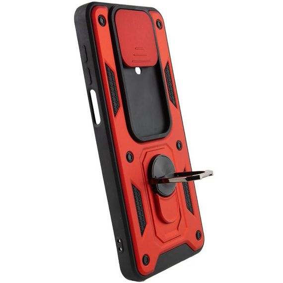 Чехол Ummi Camshield Serge Ring для Xiaomi Redmi Note 9s / Note 9 Pro / 9 Pro Max Красный | Зображення 2
