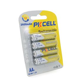Аккумулятор PKCELL 1.2V AA 2600mAh NiMH Rechargeable Battery, 4 штуки в блистере цена по блистеру, Q12
