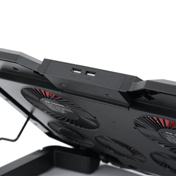 Подставка для ноутбука IceCoorel K9.10-17", 2xUSB2.0 + подставка для мобильного | Зображення 2