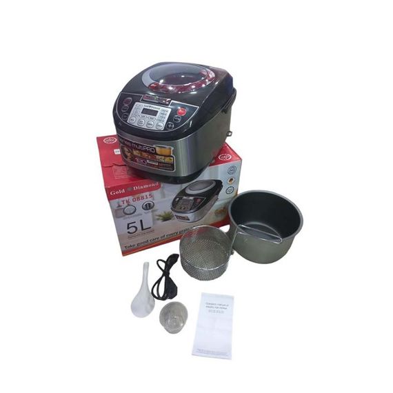Мультиварка з фритюрницею Gold Diamond TK 08815 5Л XPRO чорний (43696-TK 08815_1086) | Зображення 3