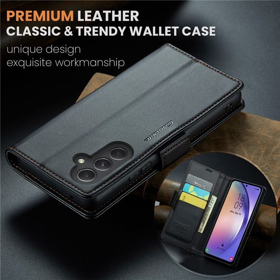 Шкіряний чохол-книжка Retro Case для Samsung Galaxy A54 колір Чорний | Зображення 8