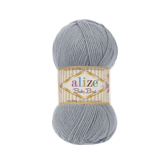 Пряжа Alize Baby Best No 119 (Алізе Бебі Бест) – 10% Бамбук, 90% Антипілінг Акрил, 100г/240м