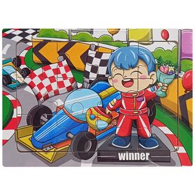 Детский деревянный пазл-вкладыш "Победа" MD 1354-2, 12 элементов 15 х 11 х 0,4 см