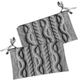 Косметичка жіноча Серая вязка 20х12 см (K_15NGETN011)