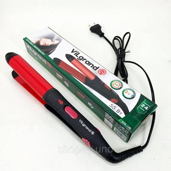Плойка выравниватель ViLgrand VHS-120 55Вт, Выпрямитель для волос прямой, Выпрямитель для завивки волос PG-47 | Зображення 8