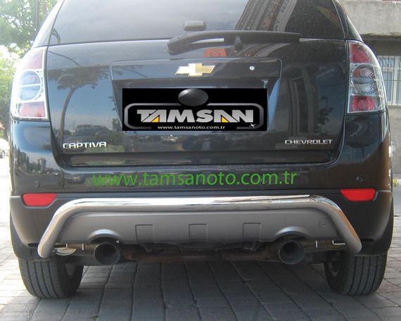 Задня дуга AK007 (нерж.) для Chevrolet Captiva 2006-2019рр | Зображення 1