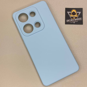 Чехол силиконовый противоударный Xiaomi Redmi Note 14S Soft Touch Голубий