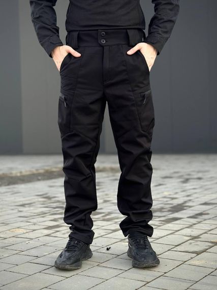 Утеплені Військові штани Soft Shell Military Black