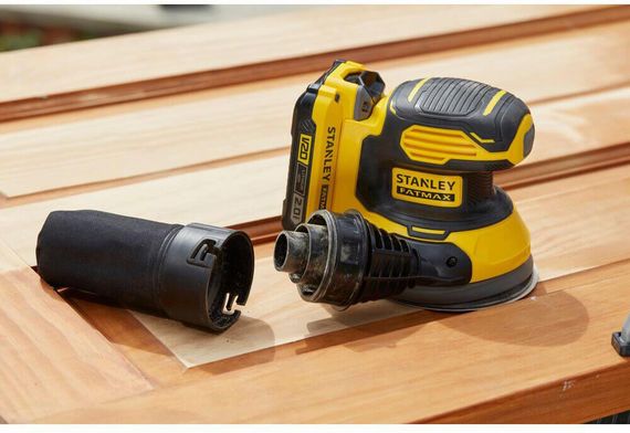 Шліфмашина ексцентрикова акумуляторна безщіткова STANLEY FATMAX SFMCW220D1S | Зображення 3