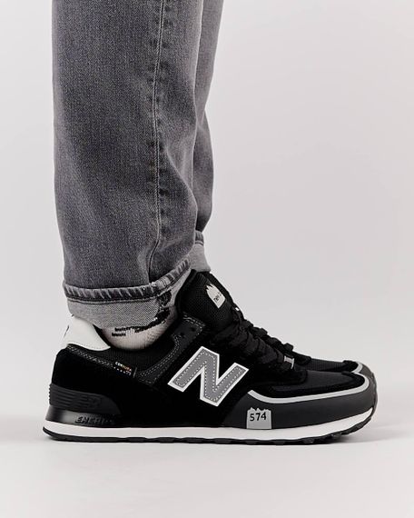 Кросівки чоловічі N3ew B3alan3ce 574 TP2 Black White Reflective , В'єтнам 42 26.5 | Зображення 6