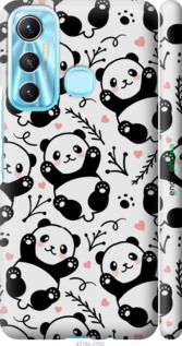 Чохол на Infinix Hot 11 Панди "4318m-2762-2448"