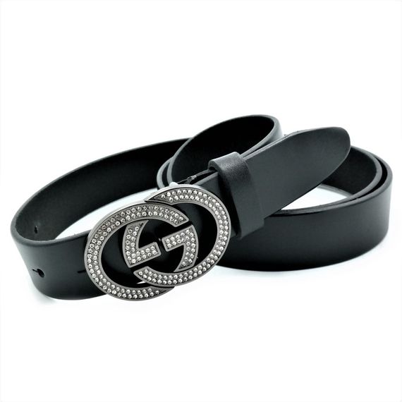 Женский кожаный ремень Gucci Цвет Черный brnd-30k-ua-010 | Зображення 1