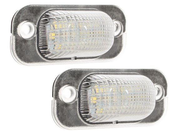 VW Golf II (83-92) светодиодные LED лампочки подсветки номерного знака (2 шт комплект), Фольцваген Гольф 2