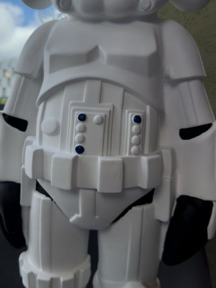 Статуетка Kaws Star Wars Stormtrooper White дизайнерська колекційна фігурка 70 см білий kw009 | Зображення 4