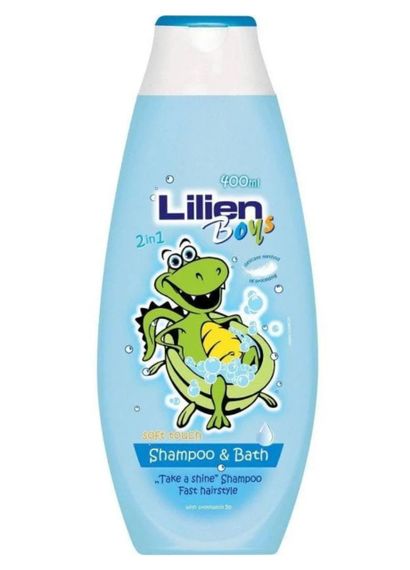 Дитячий шампунь та піна для ванни 2в1 для хлопчиків Lilien Shampoo & Bath Boys 400 мл