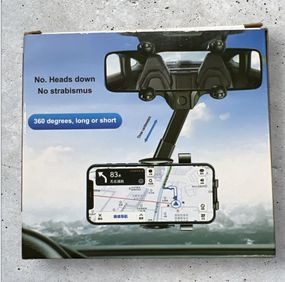 Автомобільний тримач для телефону Kyduu, поворот на 360°, легкий і обертається, підходить для всіх смартфонів