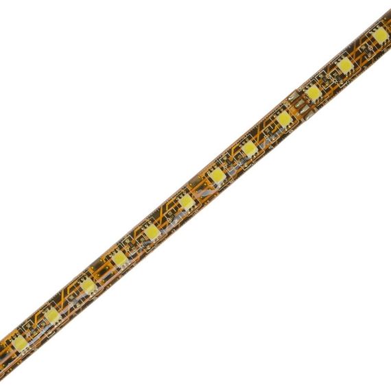 Светодиодная лента влагозащищенная теплый оттенок 12V 14.4W 5050 BROWN PCB CW IP65 1m (BY-009/60) | Зображення 4