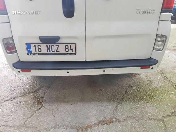 Накладка на задній бампер EuroCap (ABS) для Nissan Primastar 2002-2014рр | Зображення 8