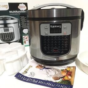 Мультиварка пароварка йогуртниця Rainberg RB-6209 45 програм 6 л 1000W
