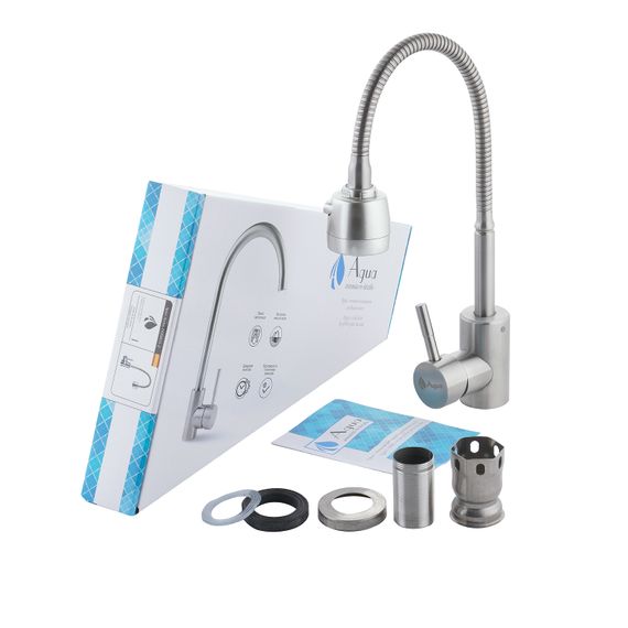 Змішувач для кухні Agua з гнучким виливом Acero-INOX035-2 (CV023291) | Зображення 2