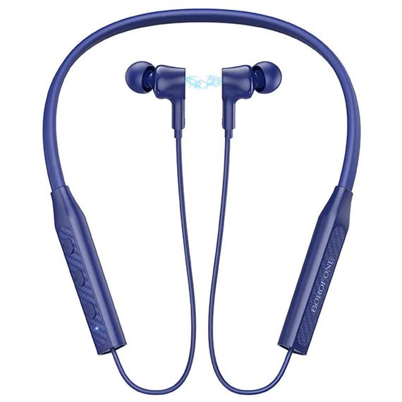 Bluetooth навушники Borofone BE59 Rhythm neckband Blue | Зображення 1