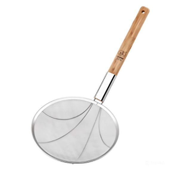 Шумовка "паук" с деревянной ручкой Ø 28 см для фритюра и вока HP-19-19-28CM